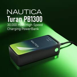 Nautica TURAN PB Dual-USB Hi-Speed Portable Power Bank, UCCPB0903 (30kmAh)