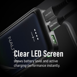 Nautica TURAN PB Dual-USB Hi-Speed Portable Power Bank, UCCPB0903 (30kmAh)