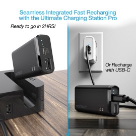 4,000 MAH DUAL OUTPUT USB-C® AND USB PORTABLE POWER BANK