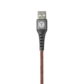 ToughTested Charge and Sync Braided USB Type-A to Lightning Cable, 6 Ft.