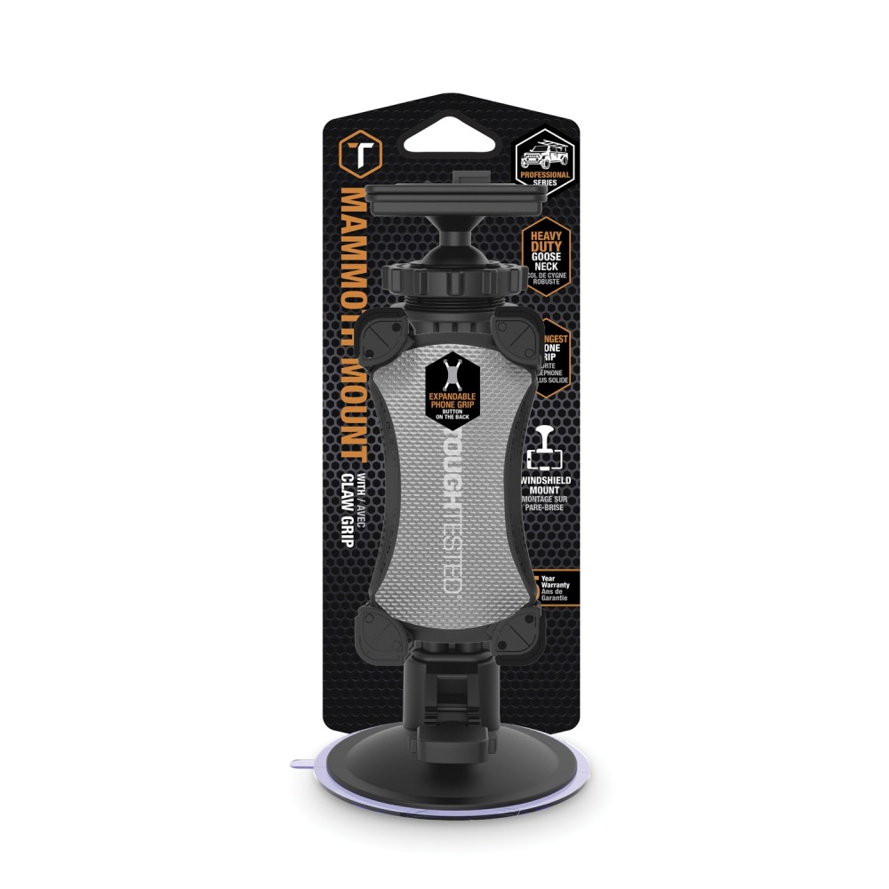 ToughTested Mammoth Windshield Mount with Claw Grip Holder