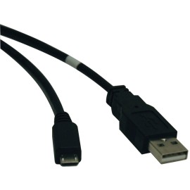 Tripp Lite by Eaton USB 2.0 Cable, A Male/Micro-B Male, Black (10 Ft.)
