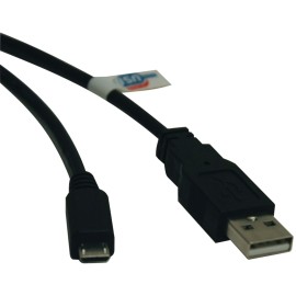 Tripp Lite by Eaton USB 2.0 Cable, A Male/Micro-B Male, Black (6 Ft.)