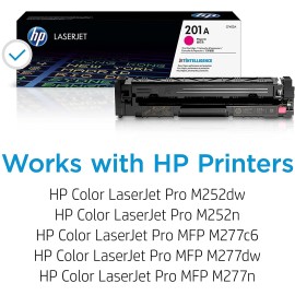 HP 201A | CF403A | Toner-Cartridge | Magenta | Works with HP Color LaserJet Pro M252dw, M277 series