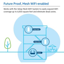 Linksys MR9000 Tri-Band Mesh Wi-Fi 5 Router (AC3000, Compatible with Velop Whole Home Wi-Fi System, 4 Gigabit Ethernet Ports, Parental Controls via Linksys App)