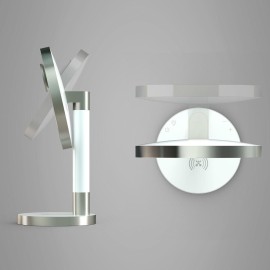 Atomi 9" LED Vanity Mirror with Qi Wireless Charging