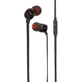 JBL T110 Earphones with mic in-ear wired 3.5 mm jack black