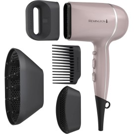 Remington Pro Wet2Style Ceramic Ionic Hair Dryers, Purple with 4 Unique Attachments