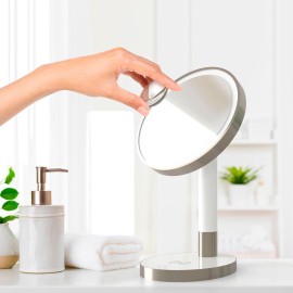 Atomi 9" LED Vanity Mirror with Qi Wireless Charging