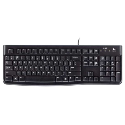 Logitech Keyboard K120 ENG USB Black