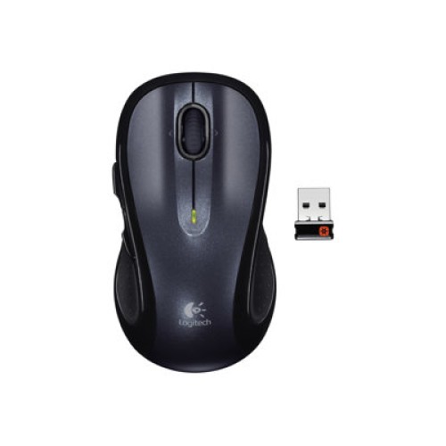 Logitech M510 - Mouse - laser - 5 buttons - wireless - 2.4 GHz