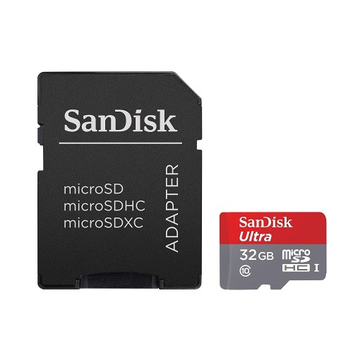 SanDisk MIcroSDHC 32gb ULTRA w/adapter USH-1 Android 80mb/s