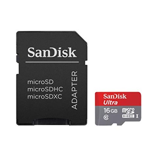 SanDisk MicroSDHC 16gb ULTRA Adapter USH-1 Android 80mb s