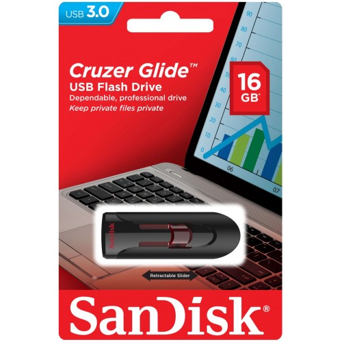 SanDisk USB FlashDrive 16GB Cruzer Glide 3.0