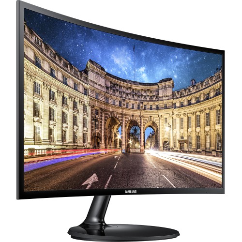 Samsung 390 Series 24" LED Curved FHD FreeSync Monitor - High glossy black