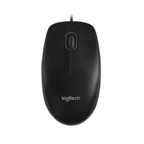 Logitech Mouse B100 Optical OEM 3 Button USB 800dpi Black