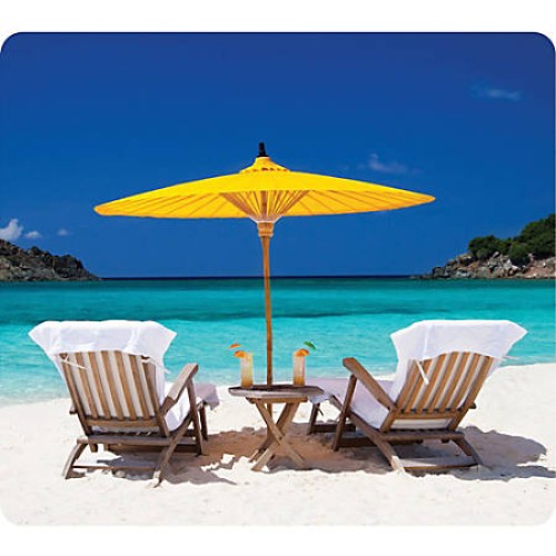 Recycled Mouse Pad (Caribbean Beach)