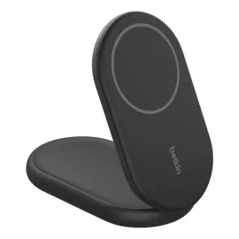 Belkin® BoostCharge Magnetic Foldable Wireless Charging Stand with 15-Watt Qi2 (Black)