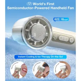 TORRAS® COOLiFY® iva Handheld High-Speed Portable Fan with 4,900-mAh Battery (Ivory)