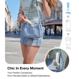 TORRAS® COOLiFY® iva Handheld High-Speed Portable Fan with 4,900-mAh Battery (Ivory)