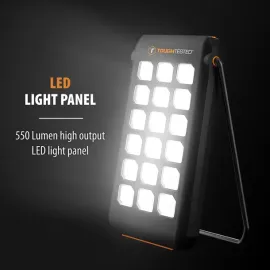 ToughTested® Portable Power Pack, 10,000-mAh, LED Solar with Light