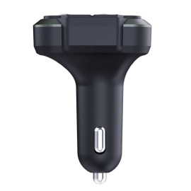 IQ Sound® 2-in-1 FM Transmitter and Dual USB-C® Car Charger with Bass and Treble Control and Remote, IQ-311BT