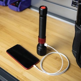 Dorcy® 3,400-Lumen USB Rechargeable Flashlight with Power Bank