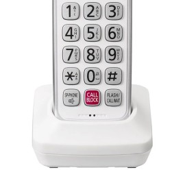 Panasonic® KX-TGD83x Series DECT 6.0 Corded Cordless Phone with Answering Machine, White (2 Handset)