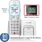 Panasonic® KX-TGD83x Series DECT 6.0 Corded Cordless Phone with Answering Machine, White (2 Handset)