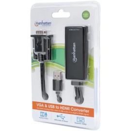 Manhattan® VGA and USB to HDMI® Converter
