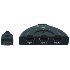 Manhattan® USB-Powered 4K 3-Port HDMI® Switch, 207874