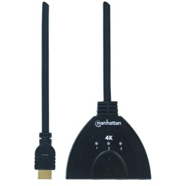 Manhattan® USB-Powered 4K 3-Port HDMI® Switch, 207874