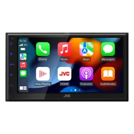JVC® KW-M690BW 6.8-In. Car In-Dash Unit, Double-DIN Digital Receiver with Touch Screen, Wireless Android Auto™/Apple CarPlay®, and Wi-Fi®