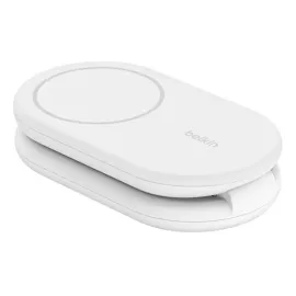 Belkin® BoostCharge Magnetic Foldable Wireless Charging Stand with 15-Watt Qi2 (White)