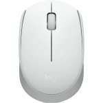Logitech M170 Wireless Mouse, Ambidextrous, Off-white - Mouse - right and left-handed - optical - 3 buttons - wireless - 2.4 GHz - USB wireless receiver - off-white