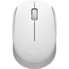 Logitech M170 Wireless Mouse, Ambidextrous, Off-white - Mouse - right and left-handed - optical - 3 buttons - wireless - 2.4 GHz - USB wireless receiver - off-white