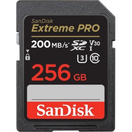 SanDisk Extreme Pro Flash memory card 256 GB Video Class V30 / UHS-I U3 / Class10 - SDXC UHS-I
