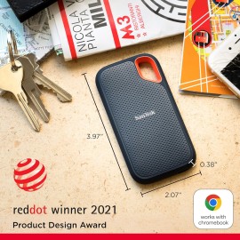 SanDisk Extreme Portable SSD encrypted 1 TB external (portable) USB 3.2 Gen 2 256-bit AES