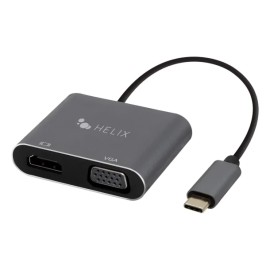 HELIX USB-C® to HDMI® and VGA Adapter