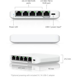 Ubiquiti Networks Flex Mini 2.5G 5-Port Managed Network Switch