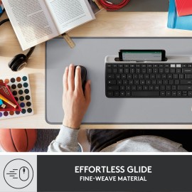 Logitech Desk Mat Studio Series - Mouse Pad - Gray