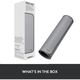 Logitech Desk Mat Studio Series - Mouse Pad - Gray