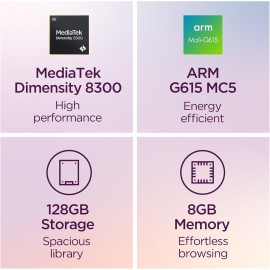 Lenovo Idea Tab Pro - Student Tablet - Google Gemini - 12.7” 3K LCD Display - 8 GB Memory - 128 GB Storage - MediaTek Dimensity 8300 - Includes Pen and Folio Case