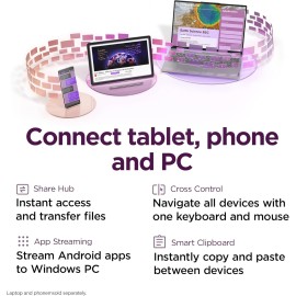 Lenovo Idea Tab Pro - Student Tablet - Google Gemini - 12.7” 3K LCD Display - 8 GB Memory - 128 GB Storage - MediaTek Dimensity 8300 - Includes Pen and Folio Case