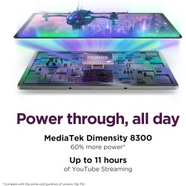 Lenovo Idea Tab Pro - Student Tablet - Google Gemini - 12.7” 3K LCD Display - 8 GB Memory - 128 GB Storage - MediaTek Dimensity 8300 - Includes Pen and Folio Case