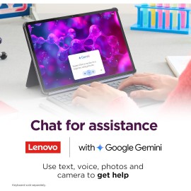 Lenovo Idea Tab Pro - Student Tablet - Google Gemini - 12.7” 3K LCD Display - 8 GB Memory - 128 GB Storage - MediaTek Dimensity 8300 - Includes Pen and Folio Case