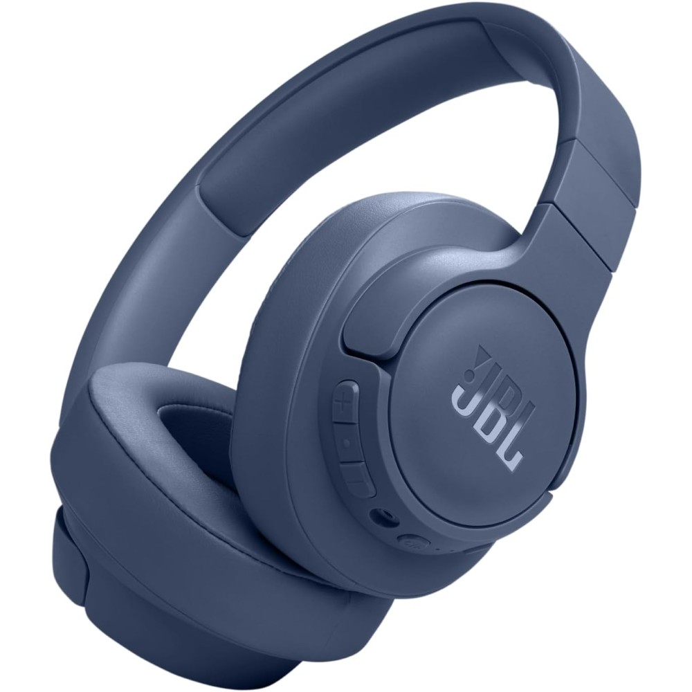JBL TUNE 770NC Headphones with mic full size Bluetooth wireless, wired active noise canceling 3.5 mm jack blue