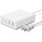 Belkin BoostCharge Pro Power adapter GaN technology 108 Watt Fast Charge, PD 3.0 - 4 output connectors (2 x USB, 2 x USB-C) - white