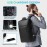 BANGE Anti Theft Business Backpack Fits 15.6 Inch Laptop,Smart Work Backpack with USB Charging Port for Office Work Airplane Business Travel