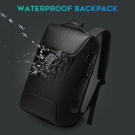 BANGE Anti Theft Business Backpack Fits 15.6 Inch Laptop,Smart Work Backpack with USB Charging Port for Office Work Airplane Business Travel